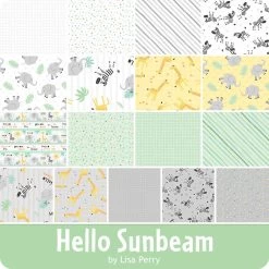 Hello Sunbeam 5 Karat CrystalsLisa Perry For Wilmington Prints -Fabric Sewing Store wilm hellosunbeam fqb cs 1 2