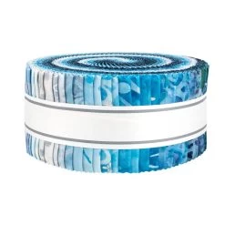 Blue Winter Sparkle Artisan Batiks Roll UpLunn Studios For Robert Kaufman Fabrics