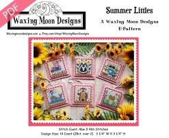 Summer Littles Downloadable PDF Cross Stitch PatternWaxing Moon Designs