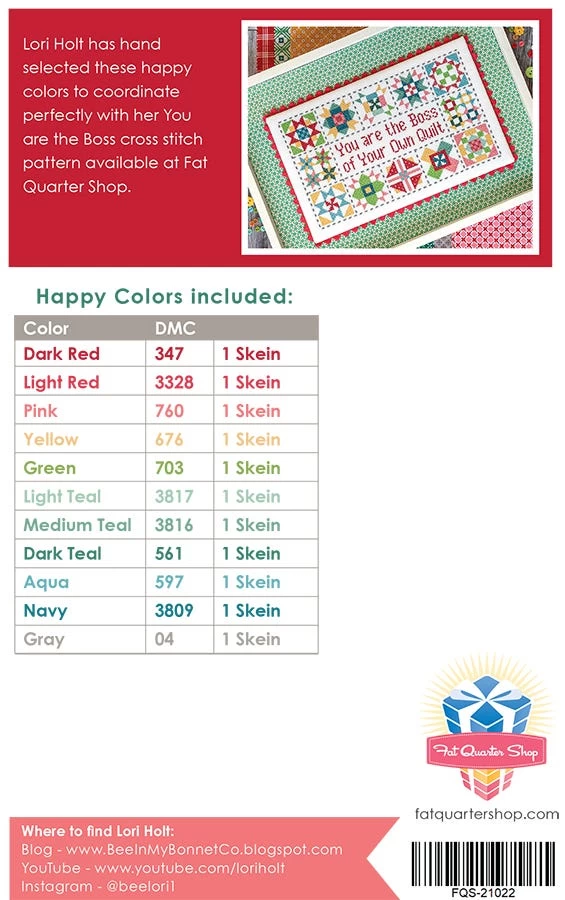 Lori Holt You Are The Boss DMC Thread PackDMC 2 Lori Holt You Are The Boss DMC Thread PackDMC - Image 2