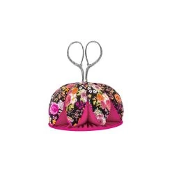 Dritz Black Pink Floral Dome Pin Cushion With ScissorsDritz #Z00268-22